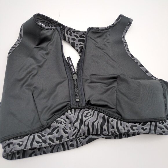 Savage‎ X Fenty Locked & Lifted Half Zip Medium Impact Sports Bra XL Workout - Picture 5 of 13